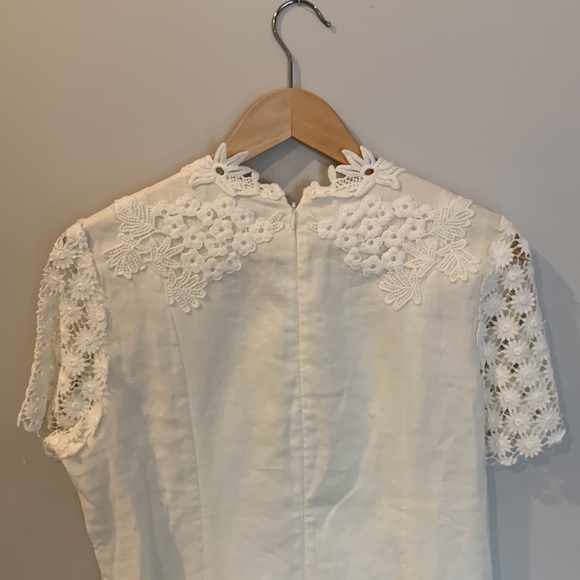 LOVELY White Dress from Anthropologie - Picture 8 of 9